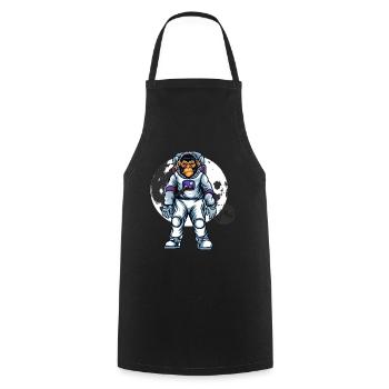 Sternen Affe Outfit - Kochschürze - Schwarz - Vorne - AI Model Male 185 dark (185cm)
