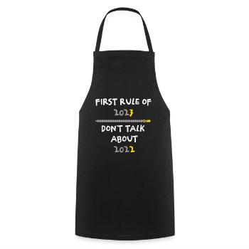 Happy New Year 2023 Rule Of 2023 New Year - Cooking Apron - black - Front - AI Model Male 185 dark (185cm)