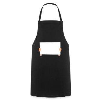 China Protest Solidarity Blank Sign - Cooking Apron - black - Front - AI Model Male 185 dark (185cm)