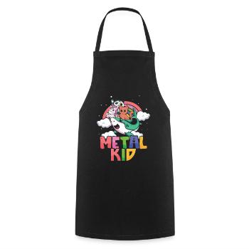 Requin Licorne Panda Chat Amour Musique Rock Métal Enfant - Tablier de cuisine - noir - Devant - AI Model Male 185 dark (185cm)