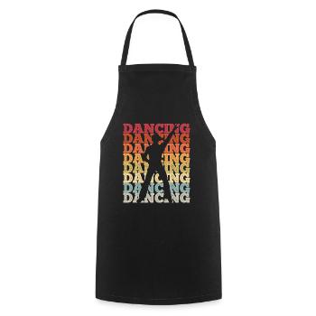 Breakdancing Tanzen für Tänzer - Kochschürze - Schwarz - Vorne - AI Model Male 185 dark (185cm)