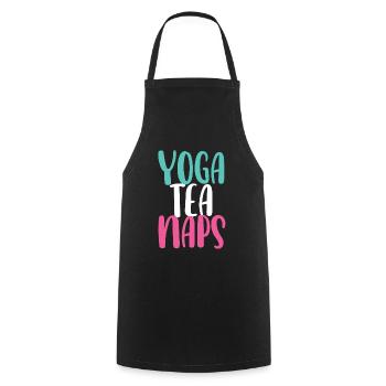 Yogalehrer Spruch Für Yogi Yoga - Kochschürze - Schwarz - Vorne - AI Model Male 185 dark (185cm)