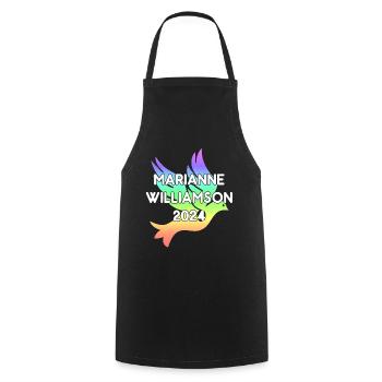 Marianne Williamson Pour le président 2024 Rainbow - Tablier de cuisine - noir - Devant - AI Model Male 185 dark (185cm)