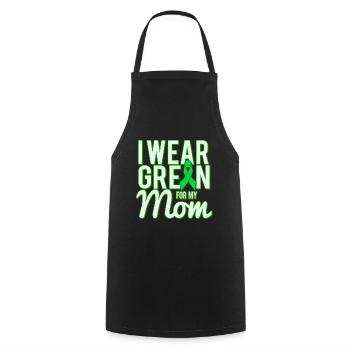 I Wear Green For My Mom Awareness - Cooking Apron - black - Front - AI Model Male 185 dark (185cm)
