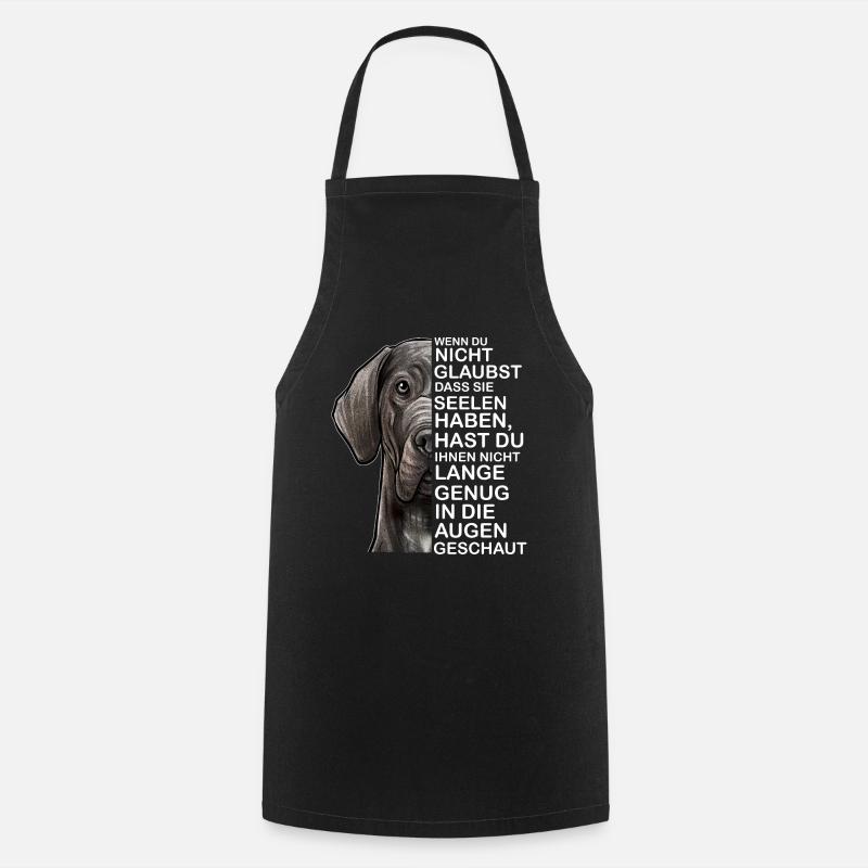 Great Dane soul - Cooking Apron - black