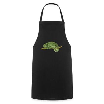 chameleon - Cooking Apron - black - Front - AI Model Male 185 dark (185cm)