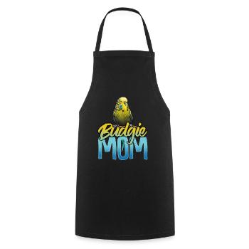 Budgie maman maman maman maman - Tablier de cuisine - noir - Devant - AI Model Male 185 dark (185cm)