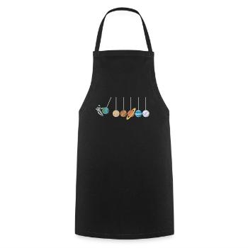 Astrophysics Funny Solar System Gift - Tablier de cuisine - noir - Devant - AI Model Male 185 dark (185cm)