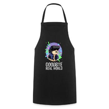 Virtual Reality Virtual Reality Funny Gift - Cooking Apron - black - Front - AI Model Male 185 dark (185cm)