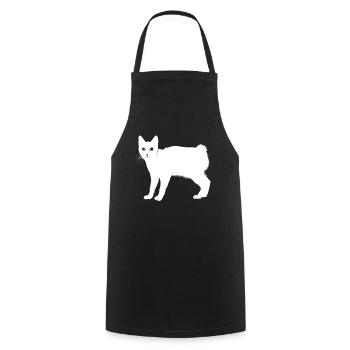 Japanese Bobtail - Kochschürze - Schwarz - Vorne - AI Model Male 185 dark (185cm)