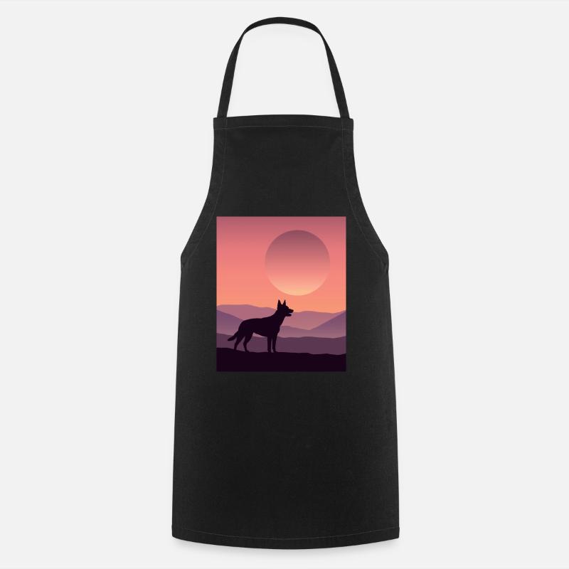 Australian Kelpie - Kochschürze - Schwarz