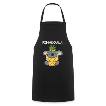Koala Pineapple Funny Pinakoala Gift - Cooking Apron - black - Front - AI Model Male 185 dark (185cm)