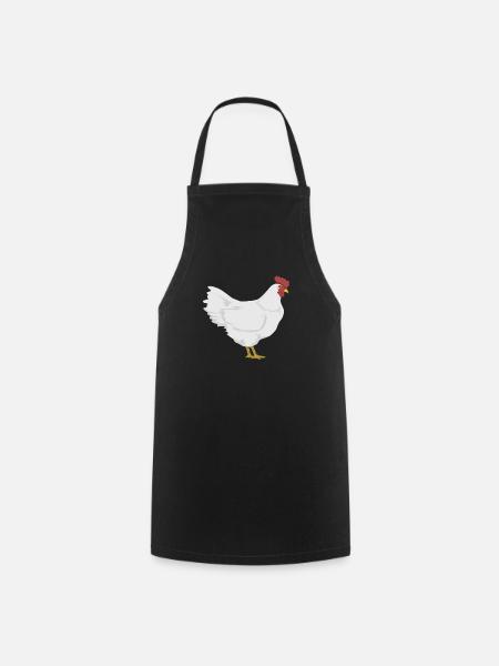 Huhn - Kochschürze - Schwarz