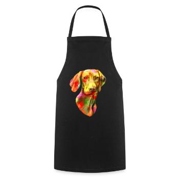 Cadeau de race de chien chien Vizsla - Tablier de cuisine - noir - Devant - AI Model Male 185 dark (185cm)