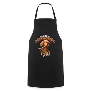 Vizsla Hund Hunderasse Geschenk - Kochschürze - Schwarz - Vorne - AI Model Male 185 dark (185cm)