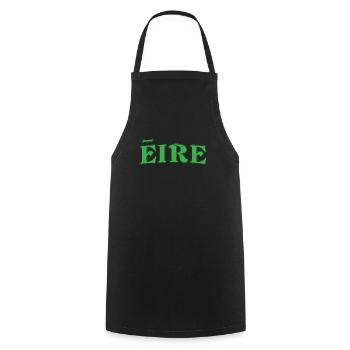 Eire St Paricks Day - Cooking Apron - black - Front - AI Model Male 185 dark (185cm)