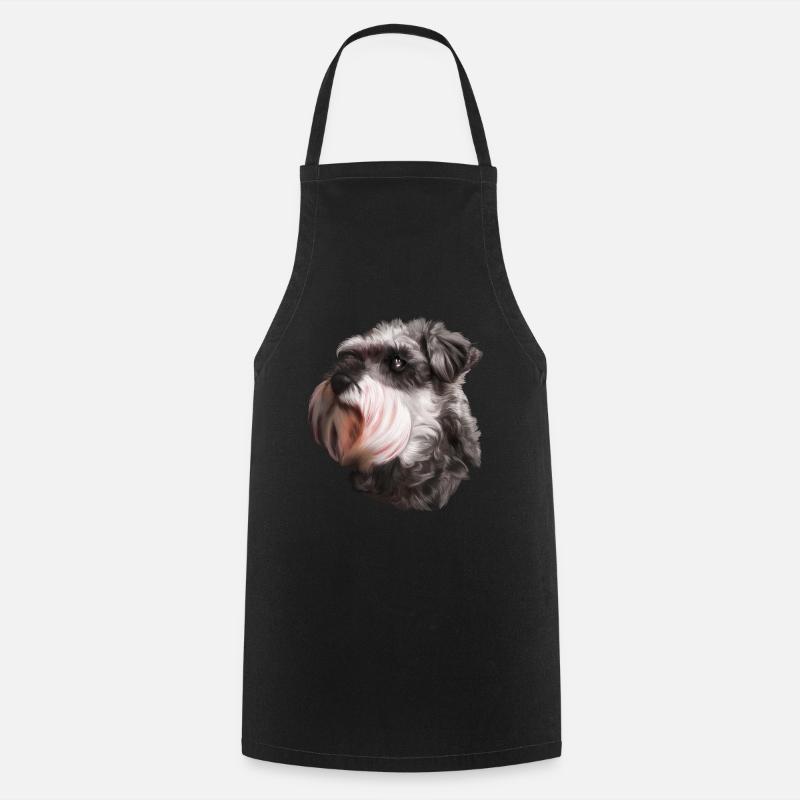 Schnauzer chien schnauzer géant - Tablier de cuisine - noir