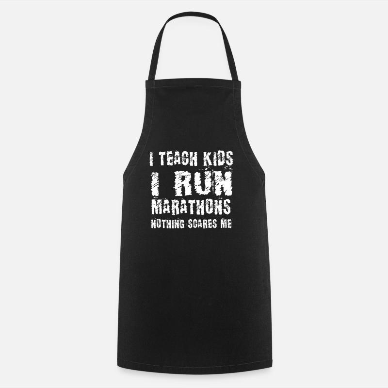 Runner Running I Run Marathons Cadeau - Tablier de cuisine - noir