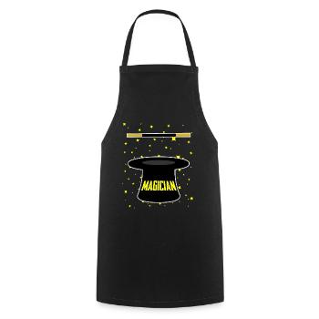 Magician Magician Magic Abracadabra Magical - Cooking Apron - black - Front - AI Model Male 185 dark (185cm)