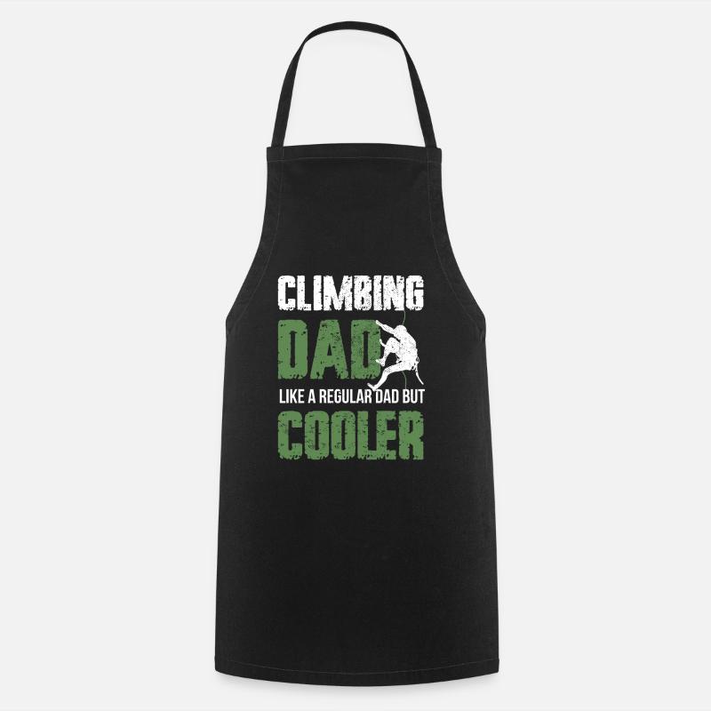 Kletter Papa Bouldern Climbing Dad - Kochschürze - Schwarz
