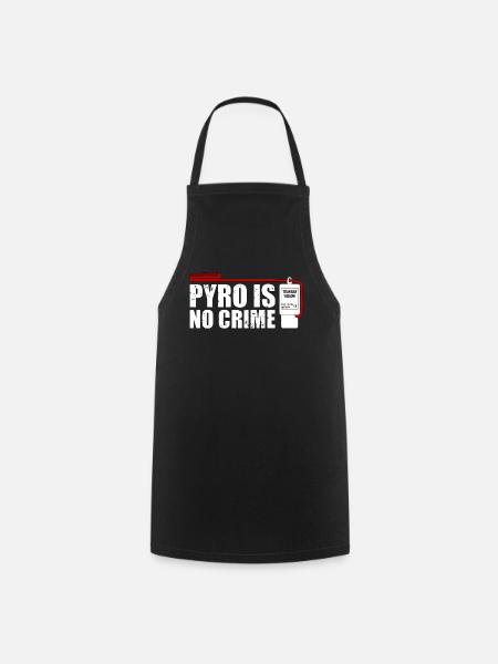 Pyro is no Crime Feuerwerk - Kochschürze - Schwarz