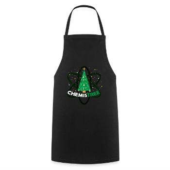 Sapin de Noël chimie Chemistree - Tablier de cuisine - noir - Devant - AI Model Male 185 dark (185cm)