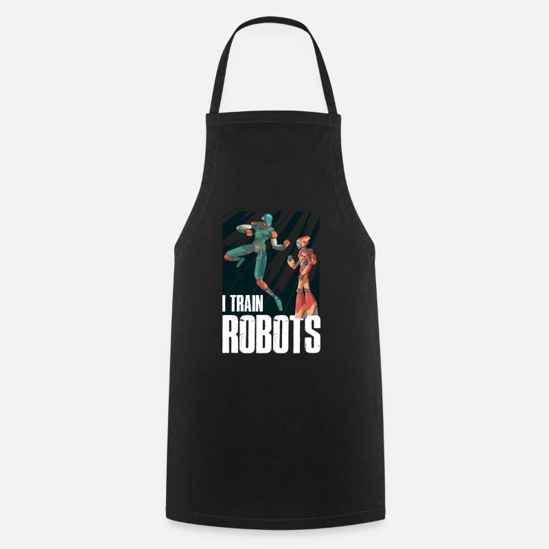 Robot Robot Robotics Robotics Gift - Cooking Apron - black