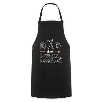 Proud Dad Official Teenager Familie Matching - Kochschürze - Schwarz - Vorne - AI Model Male 185 dark (185cm)