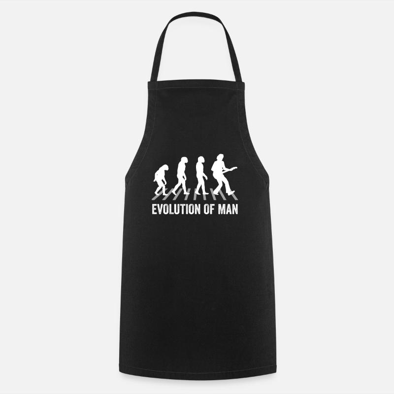 Guitare Evolution de guitare cadeau - Tablier de cuisine - noir