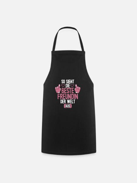 So sieht die beste Freundin der Welt aus - Kochschürze - Schwarz