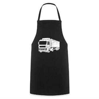 Fernfahrer LKW Fahrer LKW-Fahrer Geschenk - Kochschürze - Schwarz - Vorne - AI Model Male 185 dark (185cm)