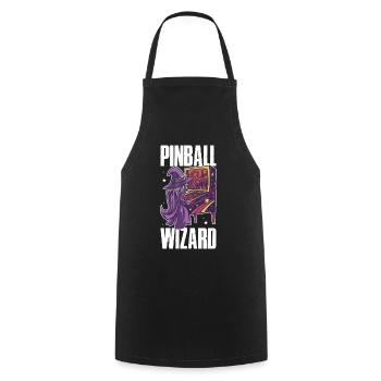 Pinball Wizard Retro Games Cadeau - Tablier de cuisine - noir - Devant - AI Model Male 185 dark (185cm)