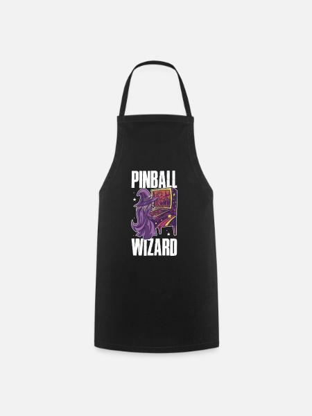 Pinball Wizard Retro Spiele Geschenk - Kochschürze - Schwarz
