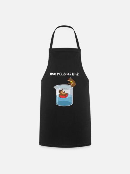 Two Moles Per Liter Chemie Geschenk - Kochschürze - Schwarz