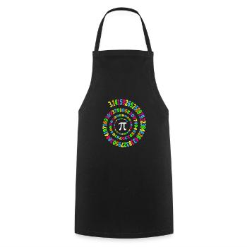 Retro Pi Nouveauté Math Geek 3.14 Pi Jour - Tablier de cuisine - noir - Devant - AI Model Male 185 dark (185cm)