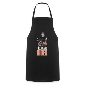 Free Beard Rides Beard Gift - Cooking Apron - black - Front - AI Model Male 185 dark (185cm)