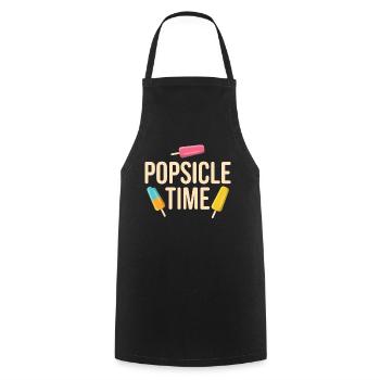Popsicle Time Eis Geschenk - Kochschürze - Schwarz - Vorne - AI Model Male 185 dark (185cm)