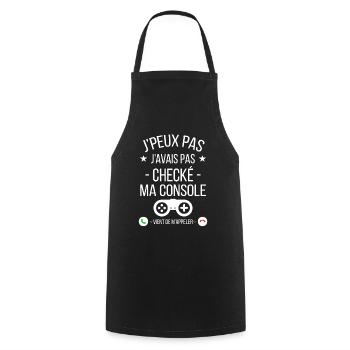 je peux pas j'avais checké ma console - Tablier de cuisine - noir - Devant - AI Model Male 185 dark (185cm)