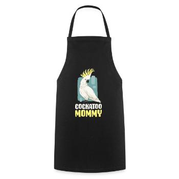 Cadeau Cockatoo Mommy Bird - Tablier de cuisine - noir - Devant - AI Model Male 185 dark (185cm)