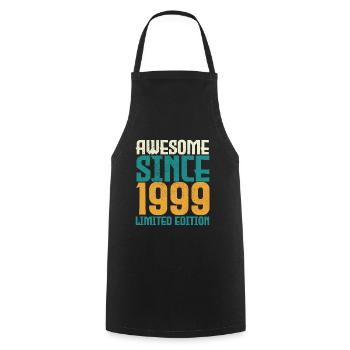 Awesome Since 1999 limited edition. - Cooking Apron - black - Front - AI Model Male 185 dark (185cm)