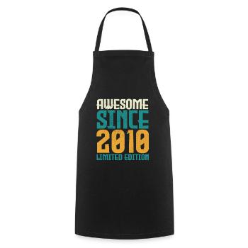 Awesome Since 2010 limited edition. - Cooking Apron - black - Front - AI Model Male 185 dark (185cm)