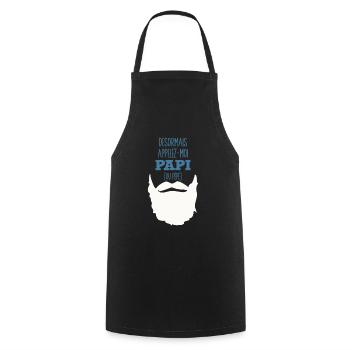 Appelez Moi Papi Idée Cadeau Annonce Grossesse - Tablier de cuisine - noir - Devant - AI Model Male 185 dark (185cm)