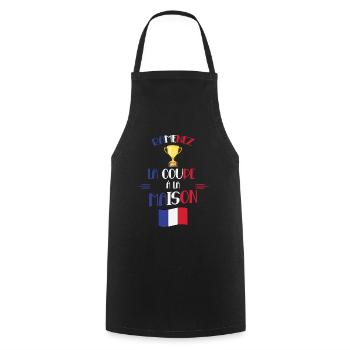 Ramenez La Coupe Cadeau Supporters Français - Tablier de cuisine - noir - Devant - AI Model Male 185 dark (185cm)