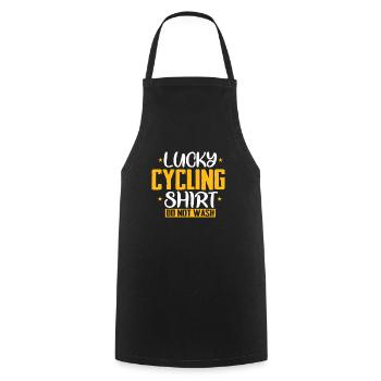 Cyclisme Cyclisme Lucky Shirt - Tablier de cuisine - noir - Devant - AI Model Male 185 dark (185cm)