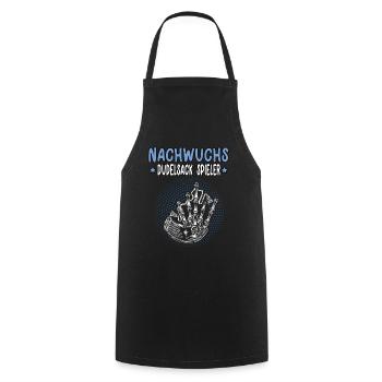 Nachwuchs Dudelsack Spieler schottische Sackpfeife - Kochschürze - Schwarz - Vorne - AI Model Male 185 dark (185cm)