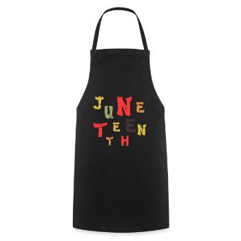 Witzige Tshirts Juneteenth Geschenkidee Männer - Kochschürze - Schwarz - Vorne - AI Model Male 185 dark (185cm)