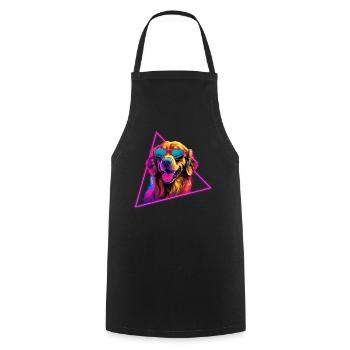 Labrador Retriever With Sunglasses - Cooking Apron - black - Front - AI Model Male 185 dark (185cm)