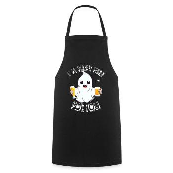 Je suis juste là pour toi - Tablier de cuisine - noir - Devant - AI Model Male 185 dark (185cm)