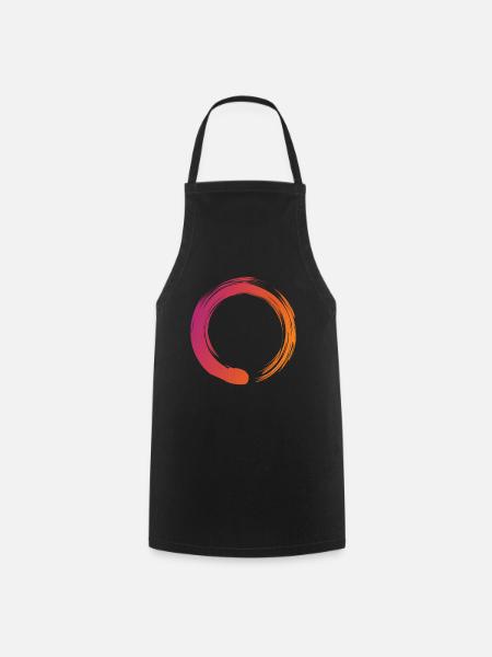 Zen Cirlce - Zen, Enso, Méditation, Bouddhisme - Tablier de cuisine - noir
