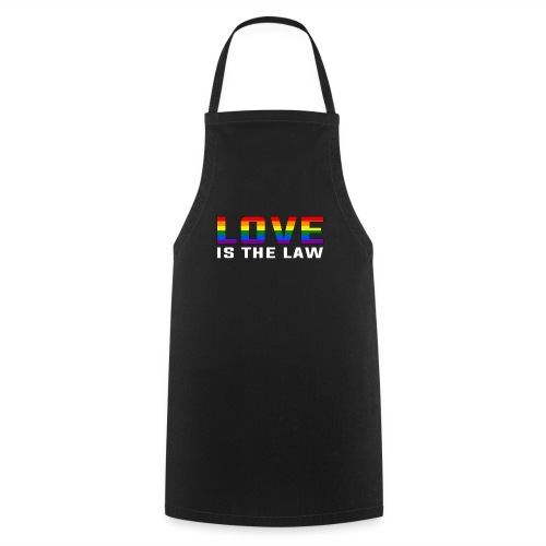 LOVE IS THE LAW / Rainbow-Design - Kochschürze